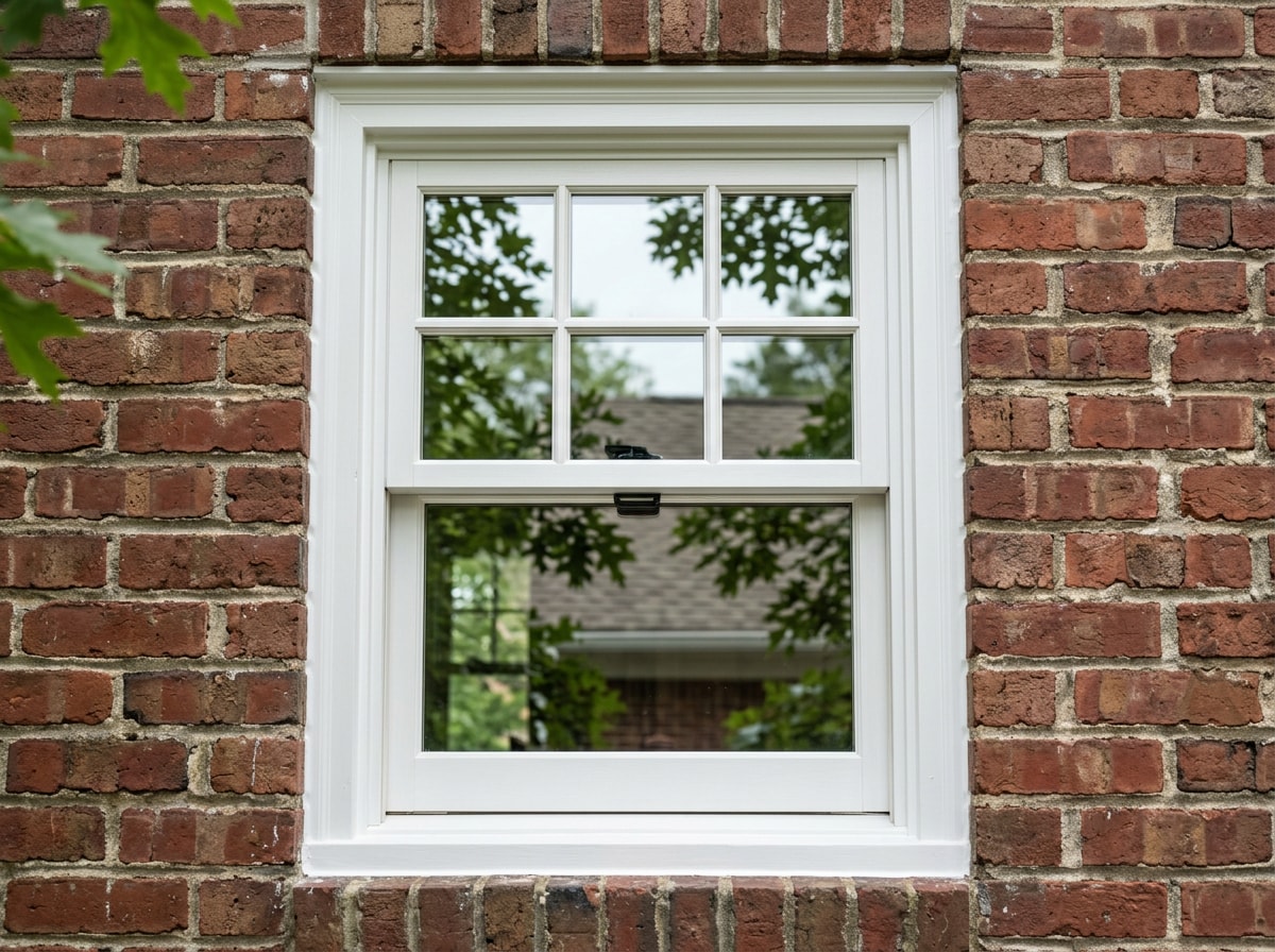 Custom windows installed on an Athens-area home showing matched trim and craftsman-style design
